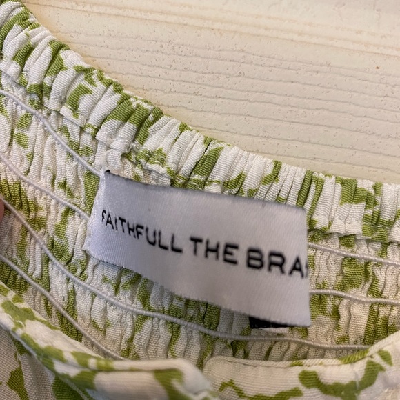 Faithful The Brand Lea  green and white jumpsuit - Picture 7 of 16